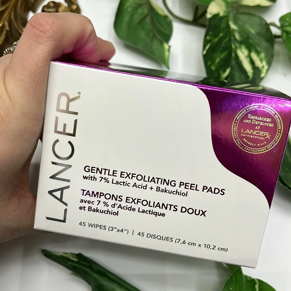 NEW Lancer Gentle Exfoliating Peel Pads 45 wipes